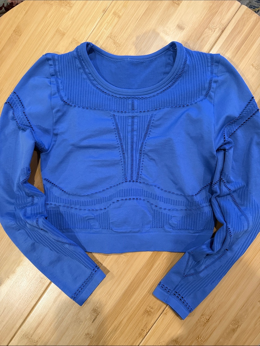 Fabletics Periwinkle Seamless Long Sleeve Top L